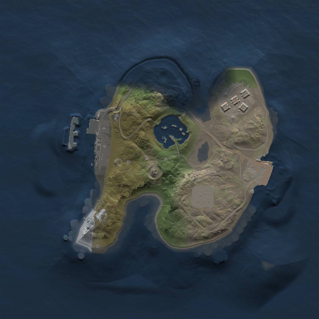 Rust Map: Procedural Map, Size: 1500, Seed: 955926821, 4 Monuments