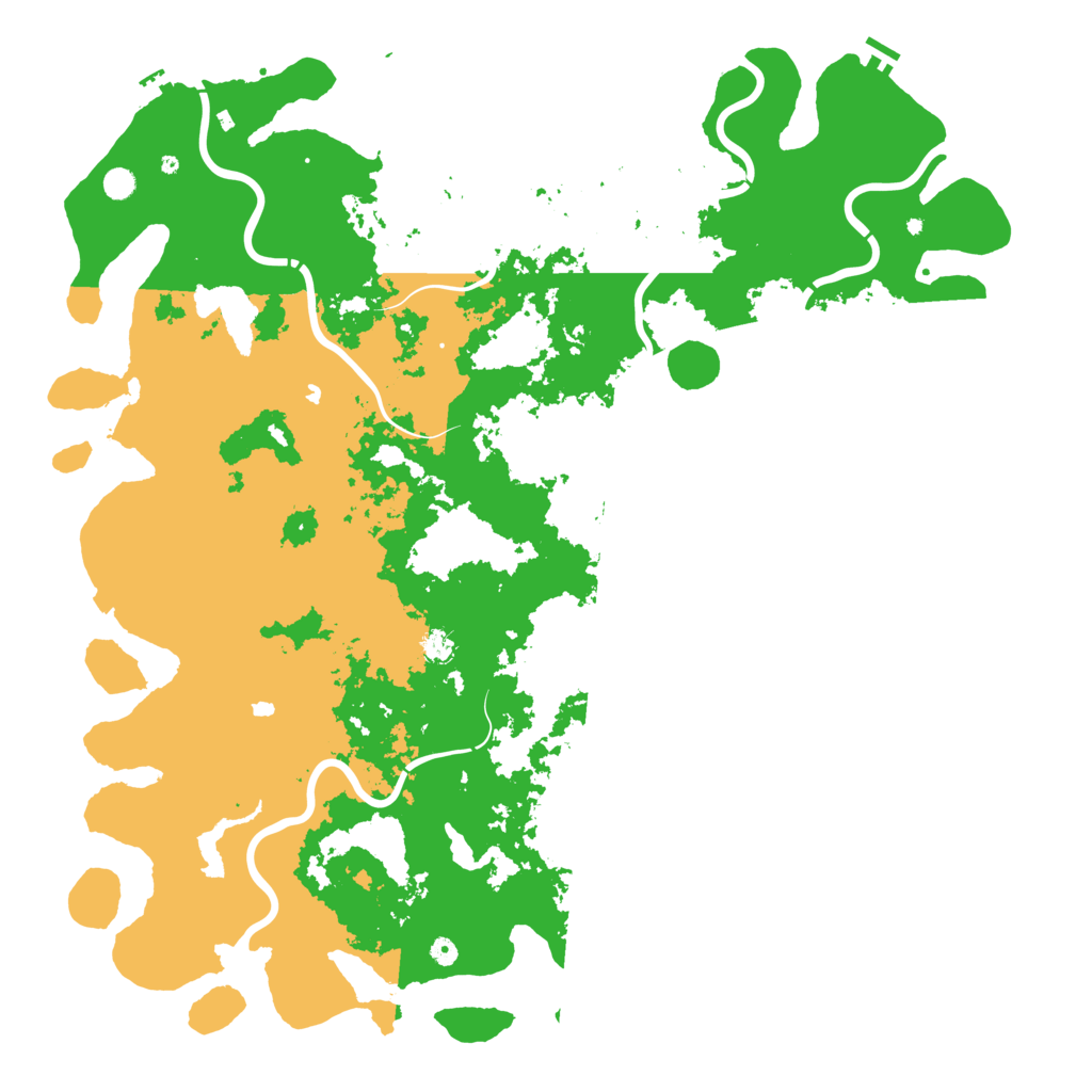 Biome Rust Map: Procedural Map, Size: 6000, Seed: 872153