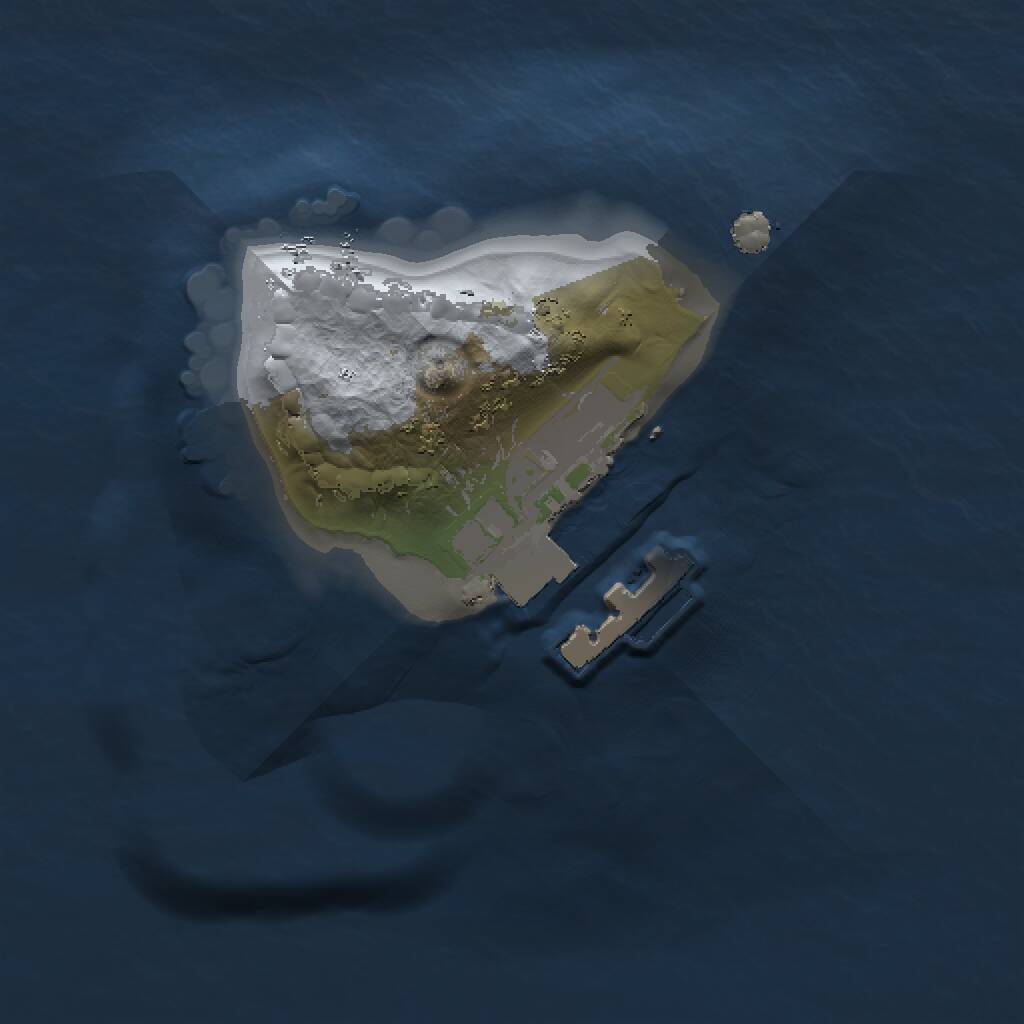 Rust Map: Procedural Map, Size: 1000, Seed: 773619326, 2 Monuments