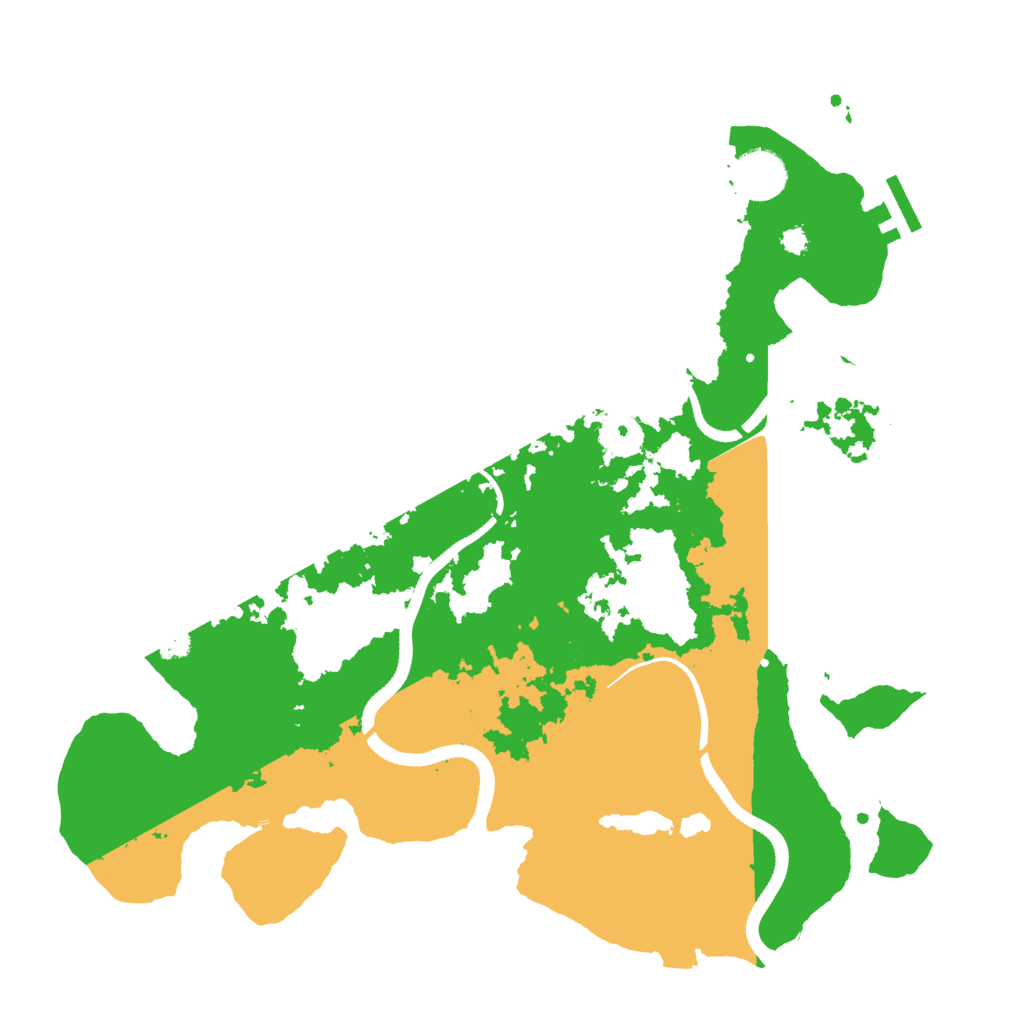 Biome Rust Map: Procedural Map, Size: 3500, Seed: 976304658