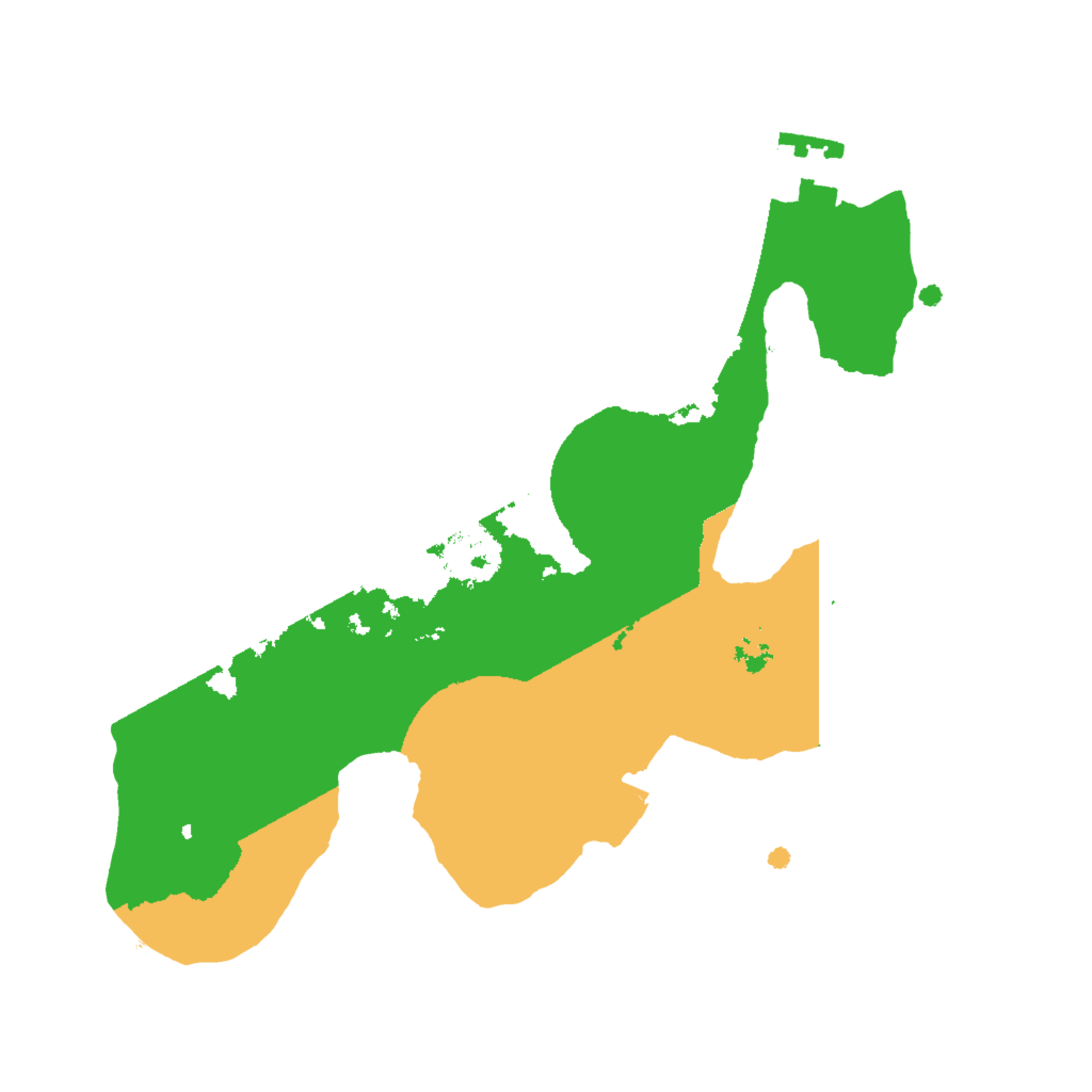 Biome Rust Map: Procedural Map, Size: 2000, Seed: 976304658