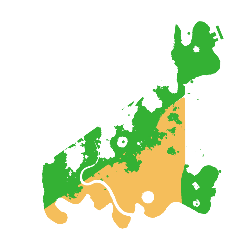 Biome Rust Map: Procedural Map, Size: 3500, Seed: 38249