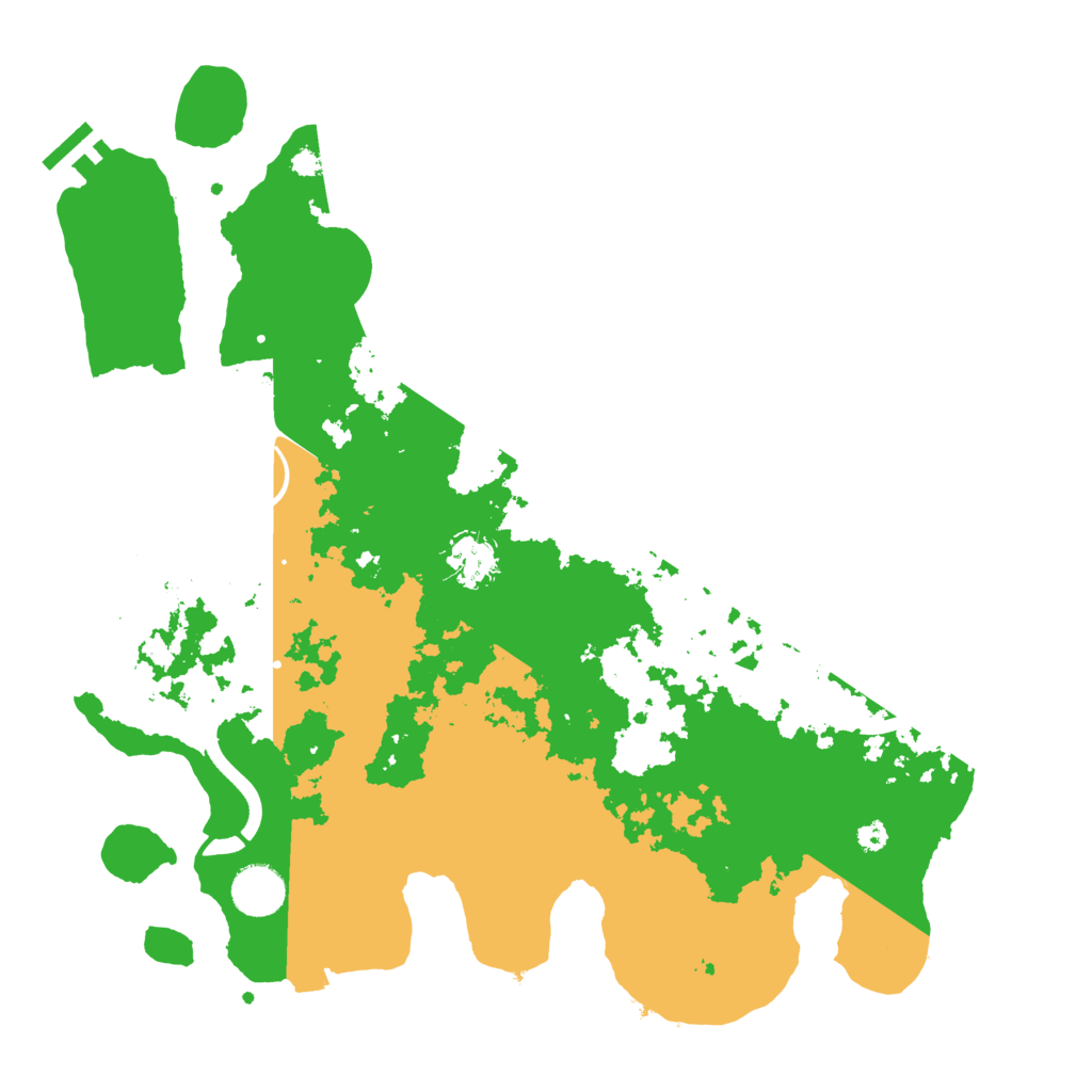 Biome Rust Map: Procedural Map, Size: 3700, Seed: 518137