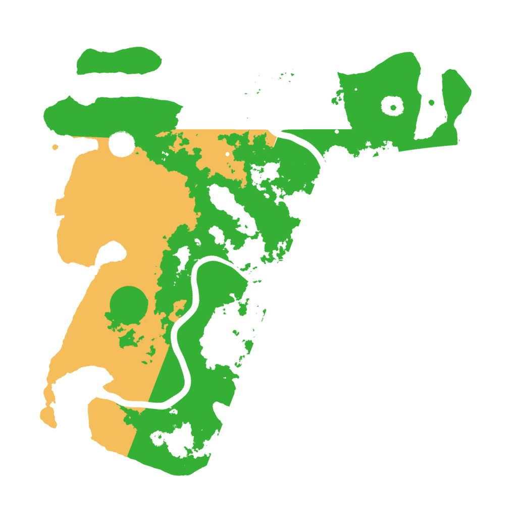 Biome Rust Map: Procedural Map, Size: 3600, Seed: 477789831