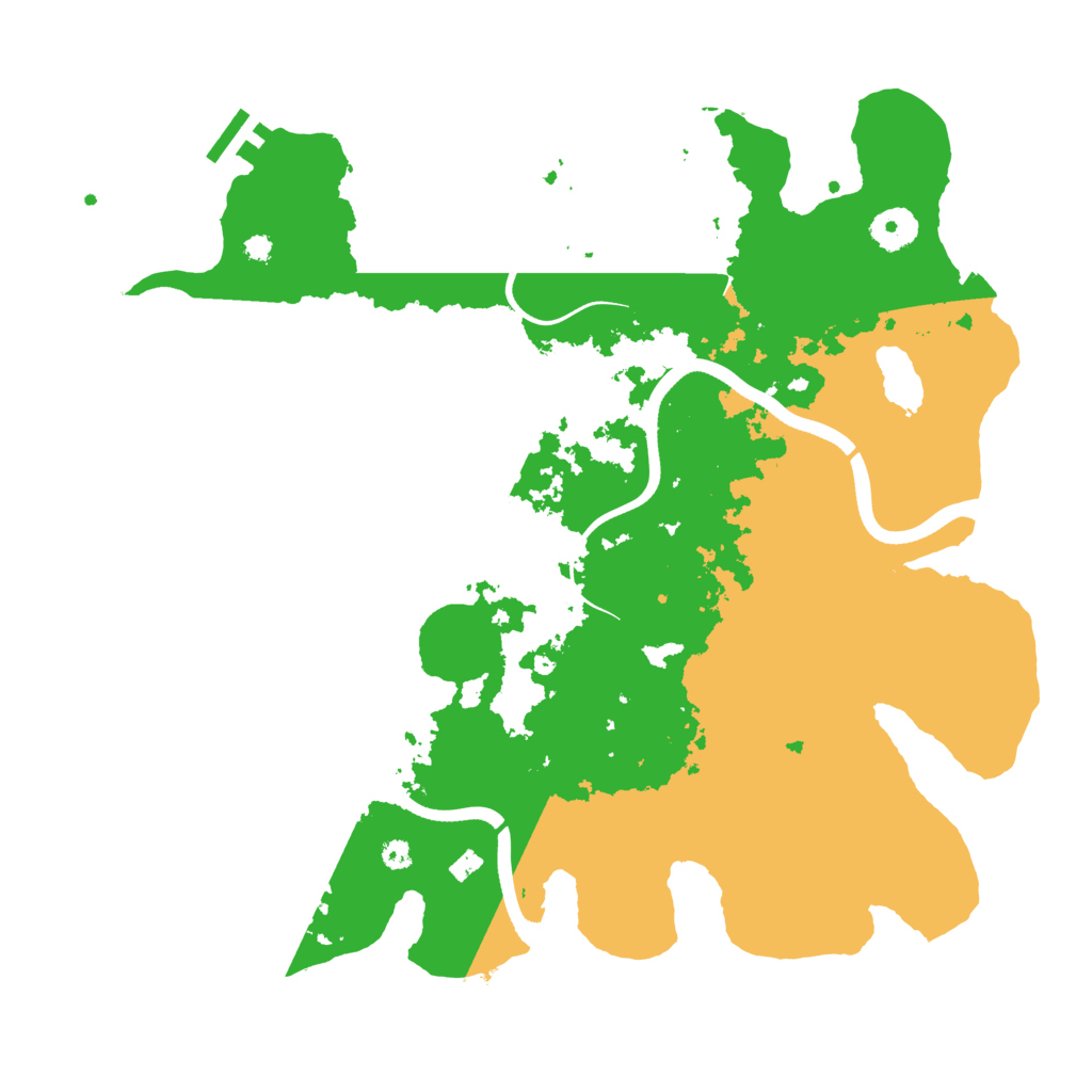 Biome Rust Map: Procedural Map, Size: 3700, Seed: 1625792431
