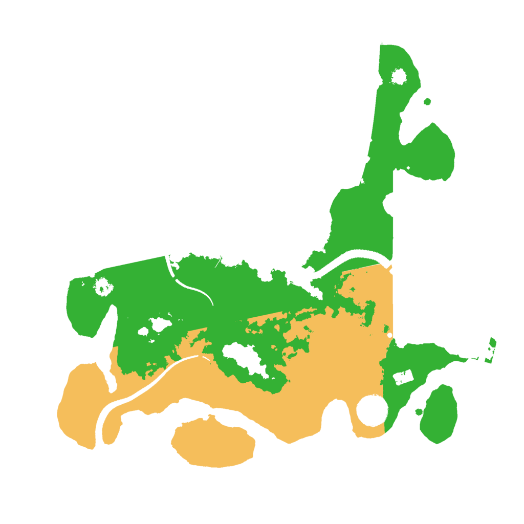 Biome Rust Map: Procedural Map, Size: 3000, Seed: 727883637