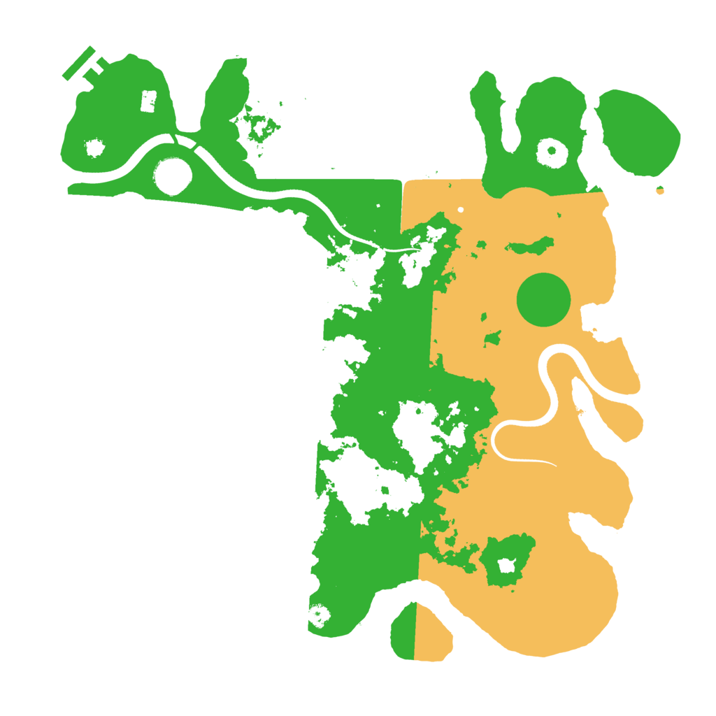 Biome Rust Map: Procedural Map, Size: 3500, Seed: 481767