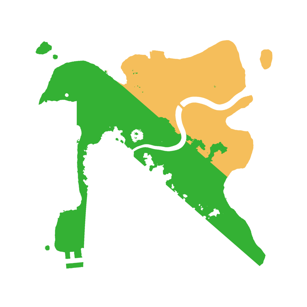 Biome Rust Map: Procedural Map, Size: 2500, Seed: 9768933
