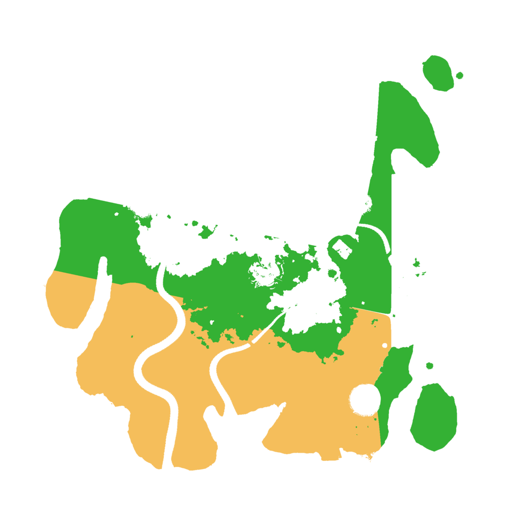 Biome Rust Map: Procedural Map, Size: 3000, Seed: 83659