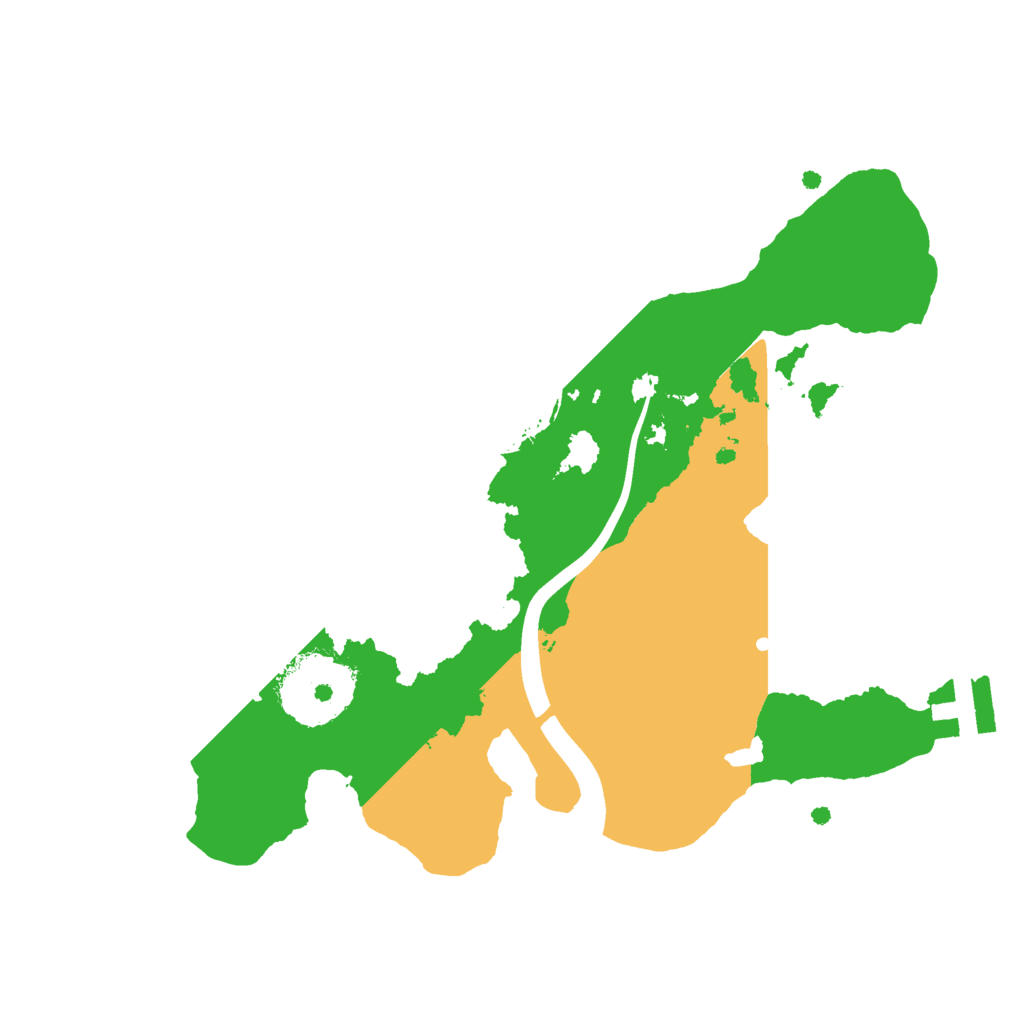 Biome Rust Map: Procedural Map, Size: 2200, Seed: 896121129
