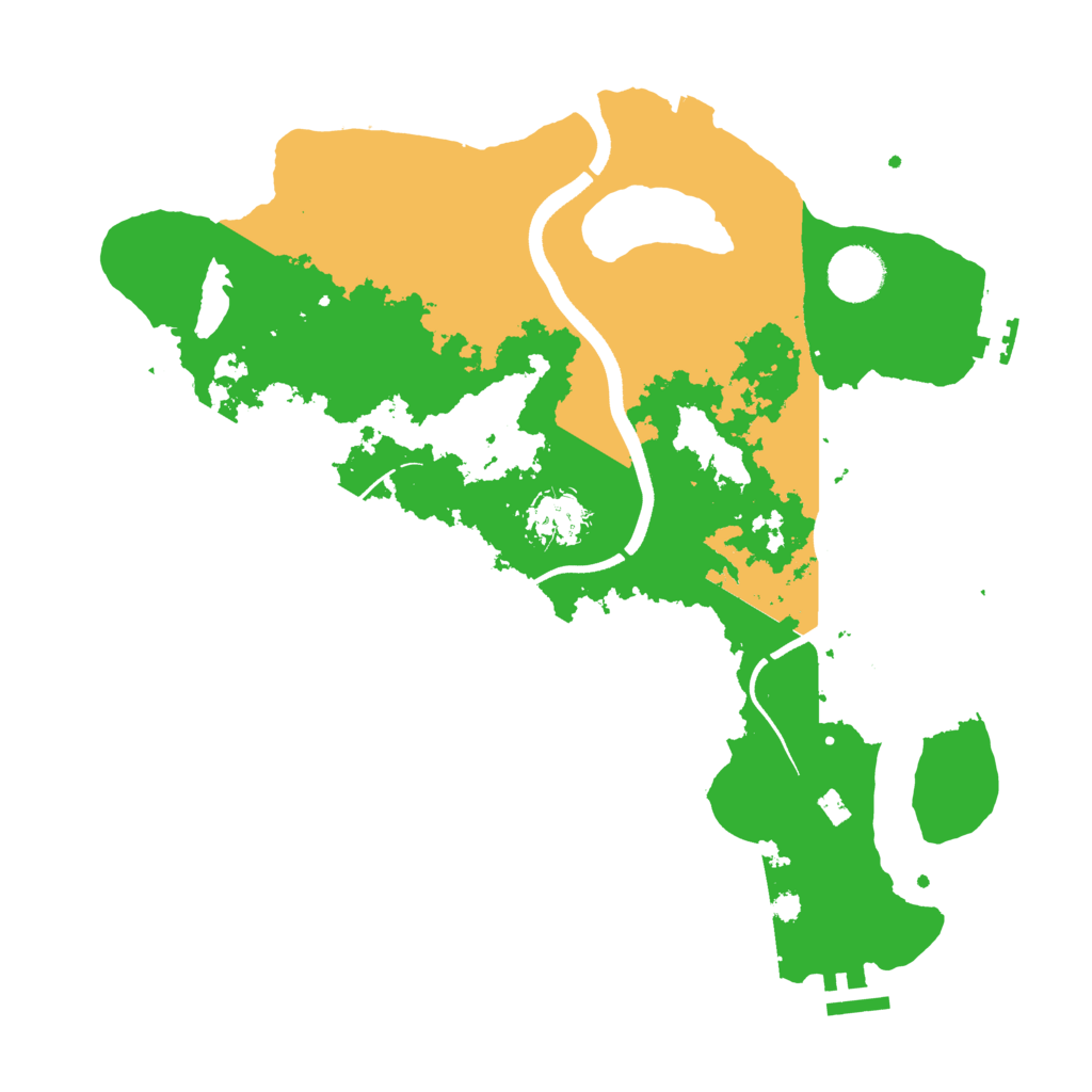 Biome Rust Map: Procedural Map, Size: 3500, Seed: 828103507