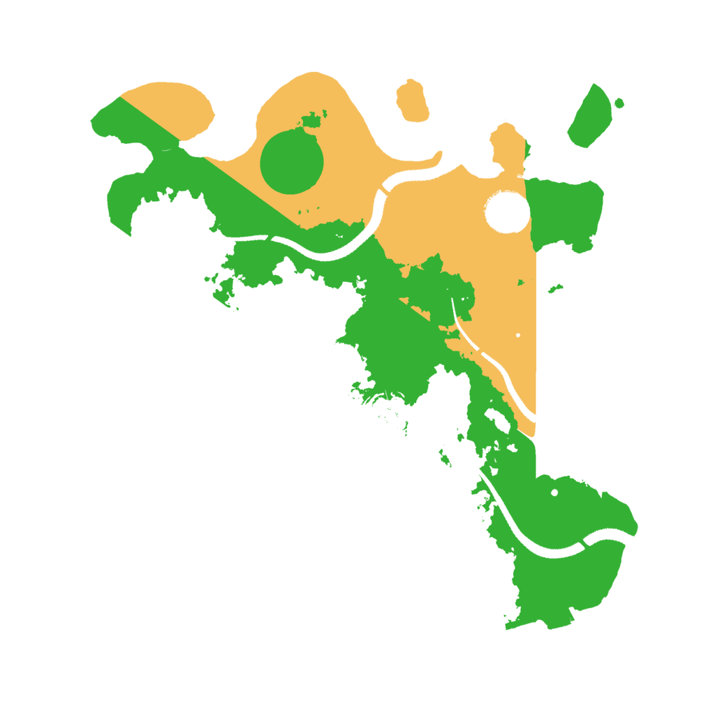 Biome Rust Map: Procedural Map, Size: 3000, Seed: 570668332