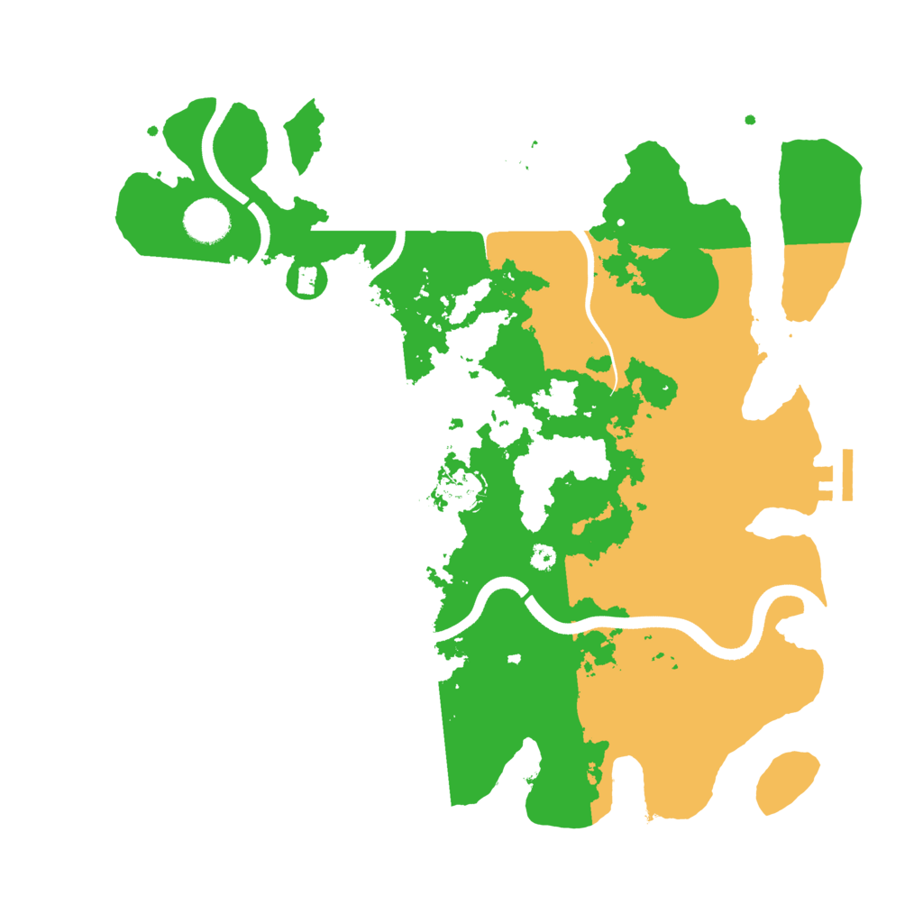 Biome Rust Map: Procedural Map, Size: 3600, Seed: 170725