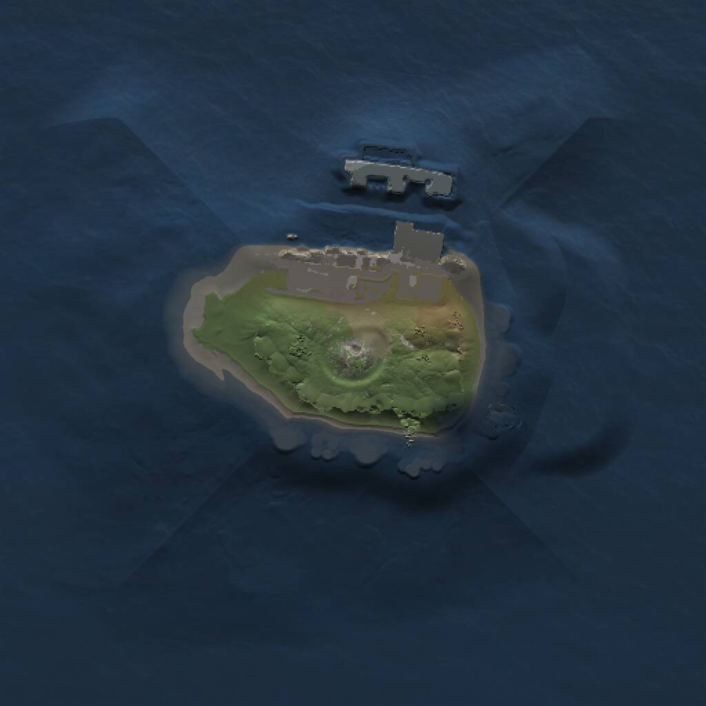 Rust Map: Procedural Map, Size: 1000, Seed: 826052067, 2 Monuments