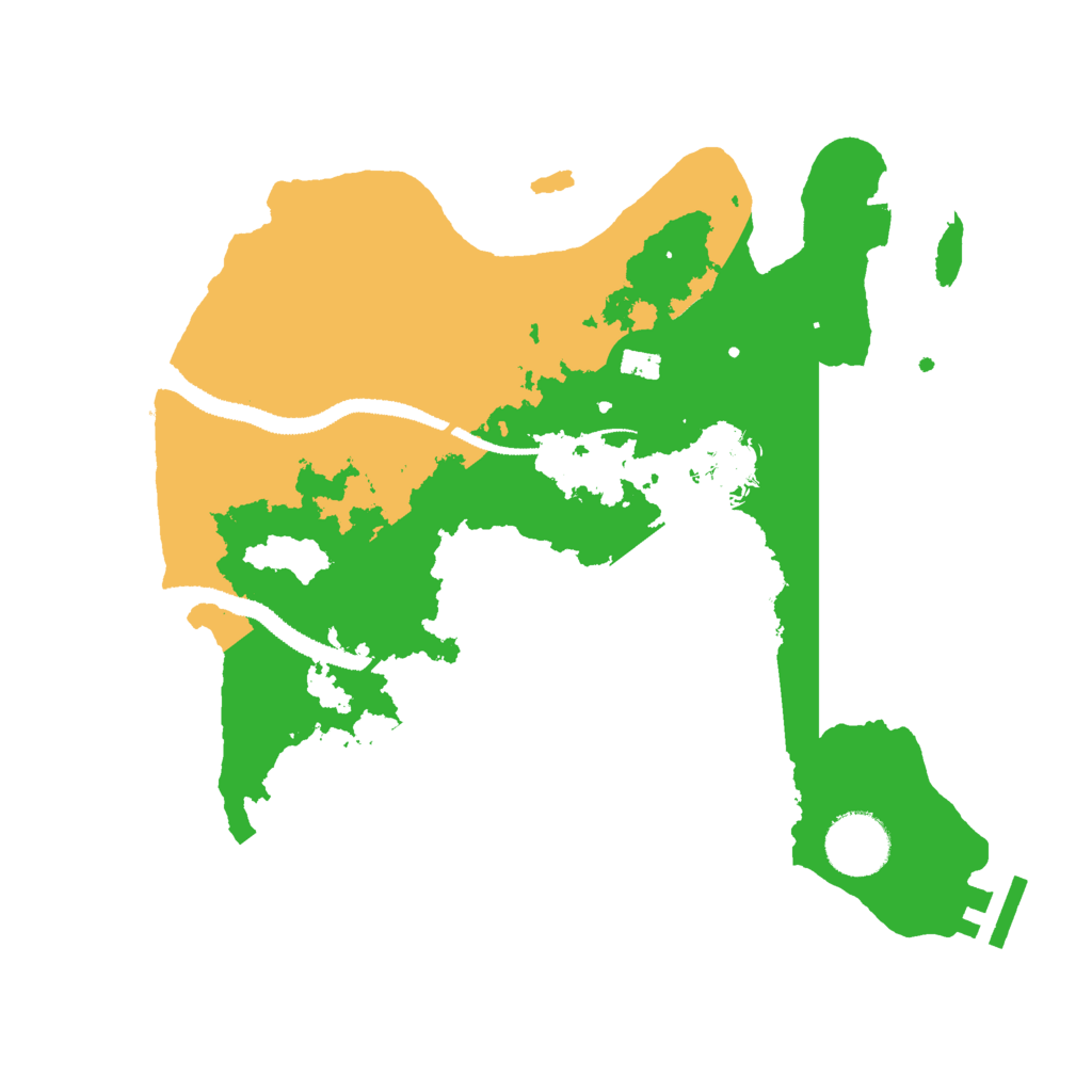 Biome Rust Map: Procedural Map, Size: 3000, Seed: 2063