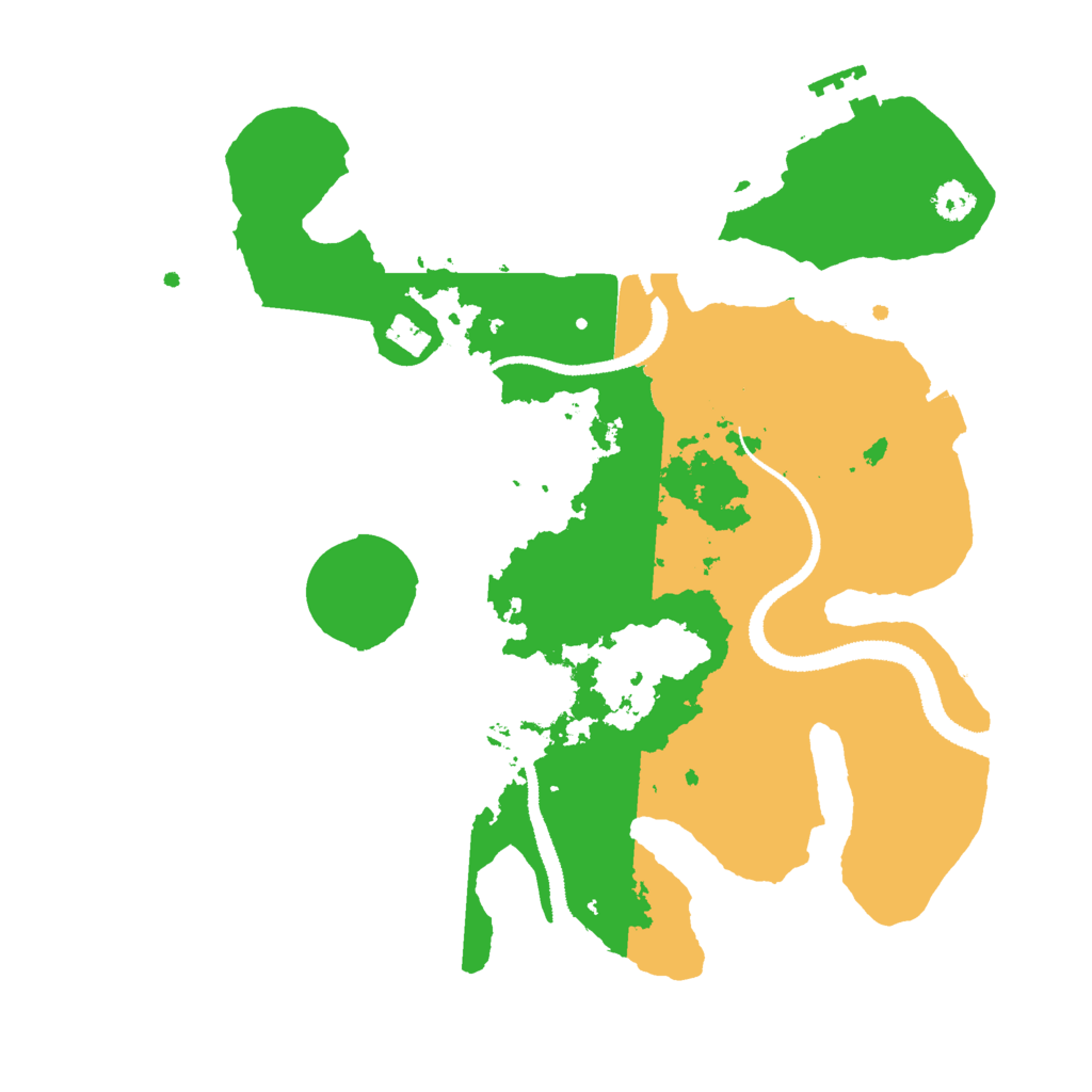 Biome Rust Map: Procedural Map, Size: 2800, Seed: 29996