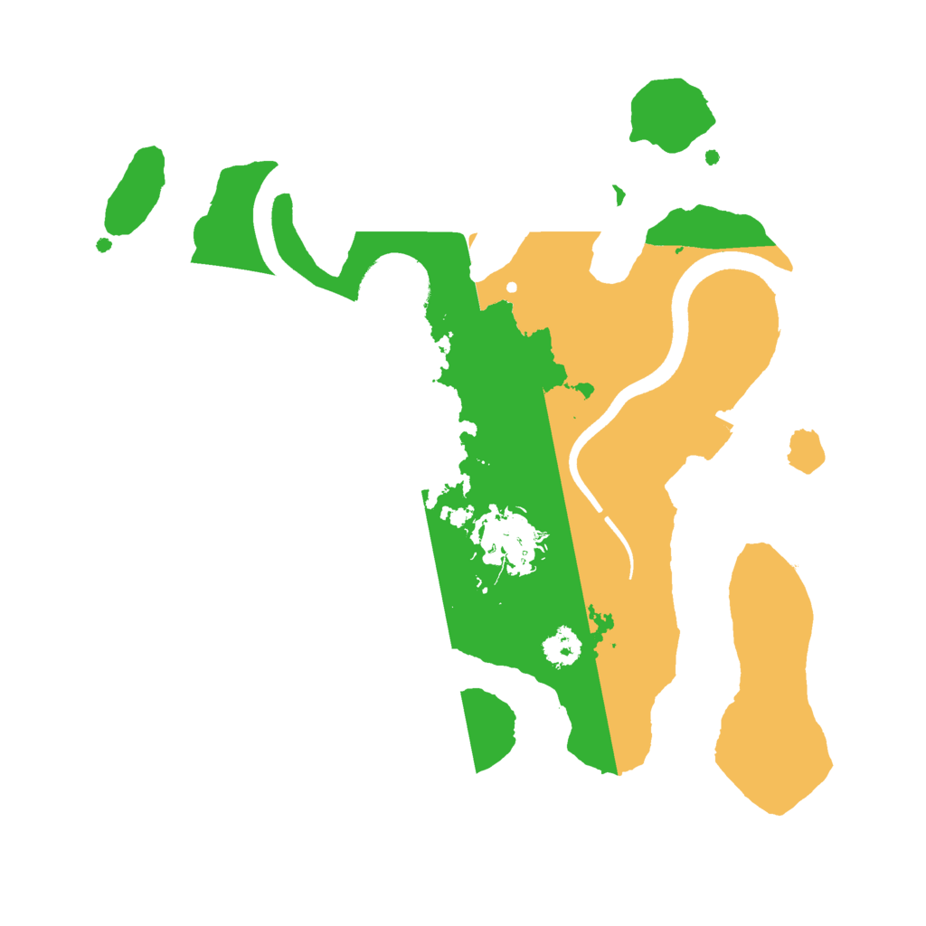 Biome Rust Map: Procedural Map, Size: 2500, Seed: 2021471061