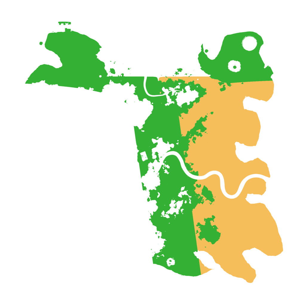 Biome Rust Map: Procedural Map, Size: 3700, Seed: 37609186