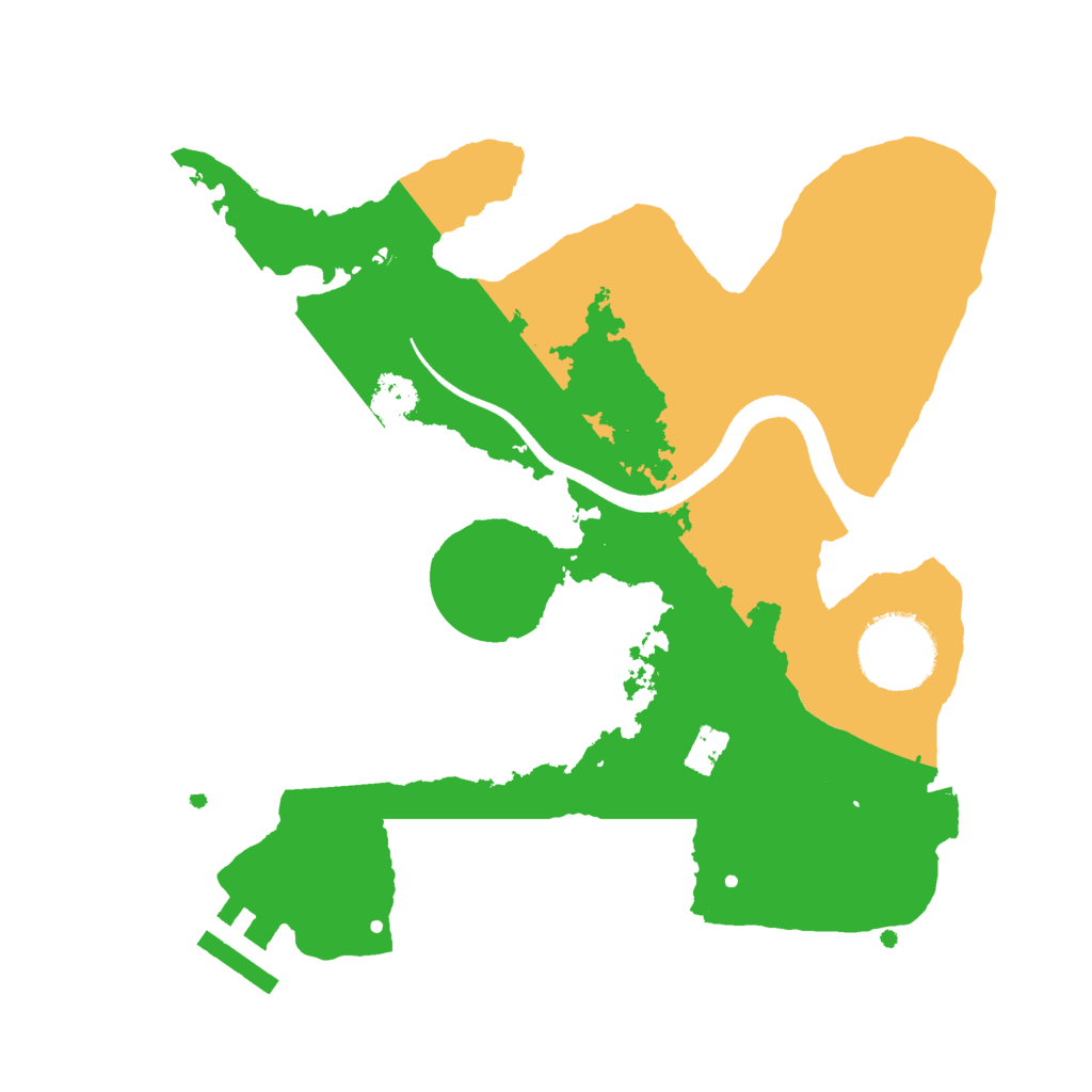 Biome Rust Map: Procedural Map, Size: 2500, Seed: 247175553