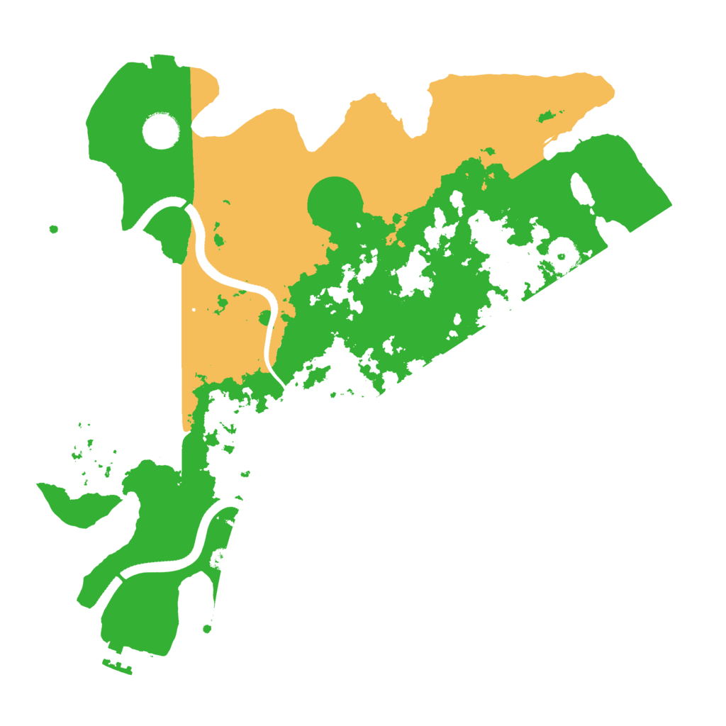 Biome Rust Map: Procedural Map, Size: 3500, Seed: 11088