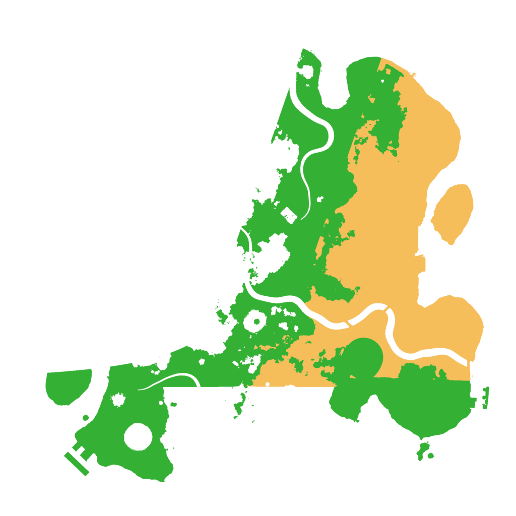 Biome Rust Map: Procedural Map, Size: 3500, Seed: 25510