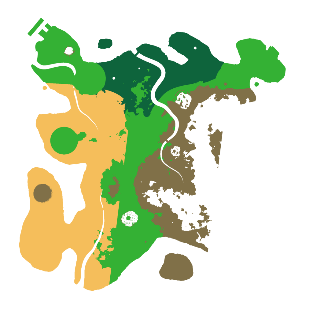 Biome Rust Map: Procedural Map, Size: 3000, Seed: 127848