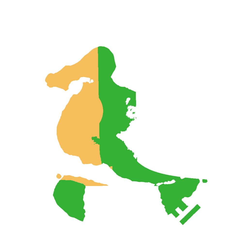 Biome Rust Map: Procedural Map, Size: 2000, Seed: 53837548