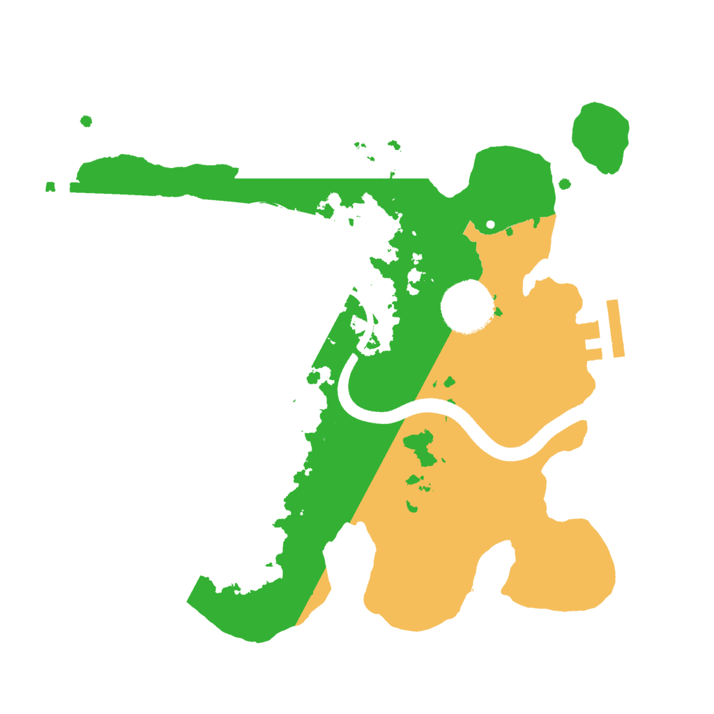 Biome Rust Map: Procedural Map, Size: 2500, Seed: 1634561621