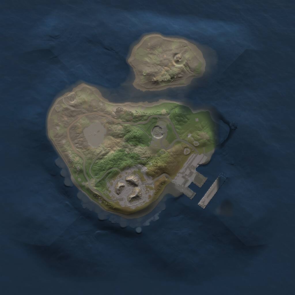 Rust Map: Procedural Map, Size: 1500, Seed: 647768212, 4 Monuments