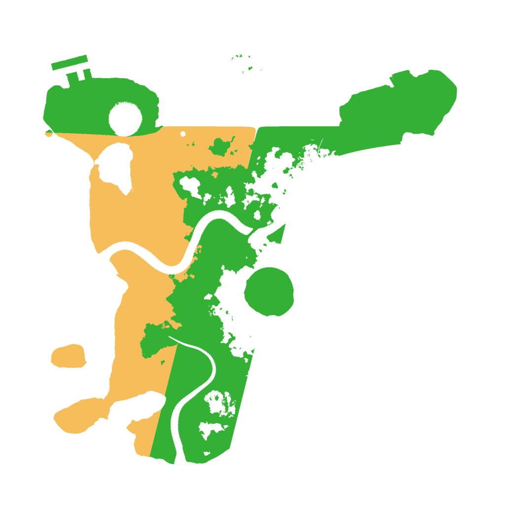 Biome Rust Map: Procedural Map, Size: 2800, Seed: 2007686554