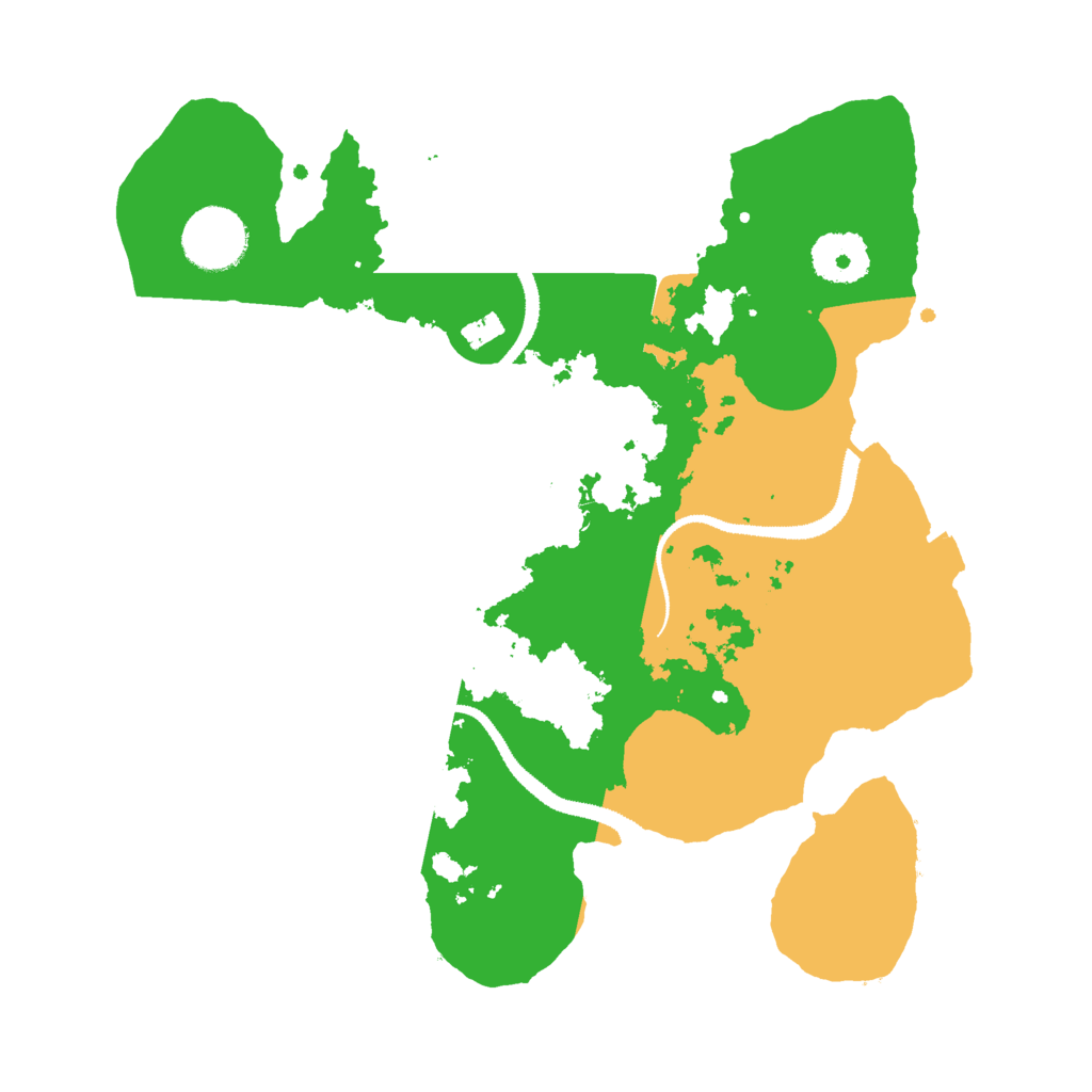 Biome Rust Map: Procedural Map, Size: 3000, Seed: 1618424227