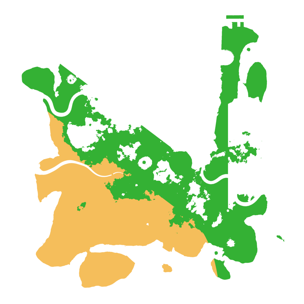Biome Rust Map: Procedural Map, Size: 3500, Seed: 2046745954