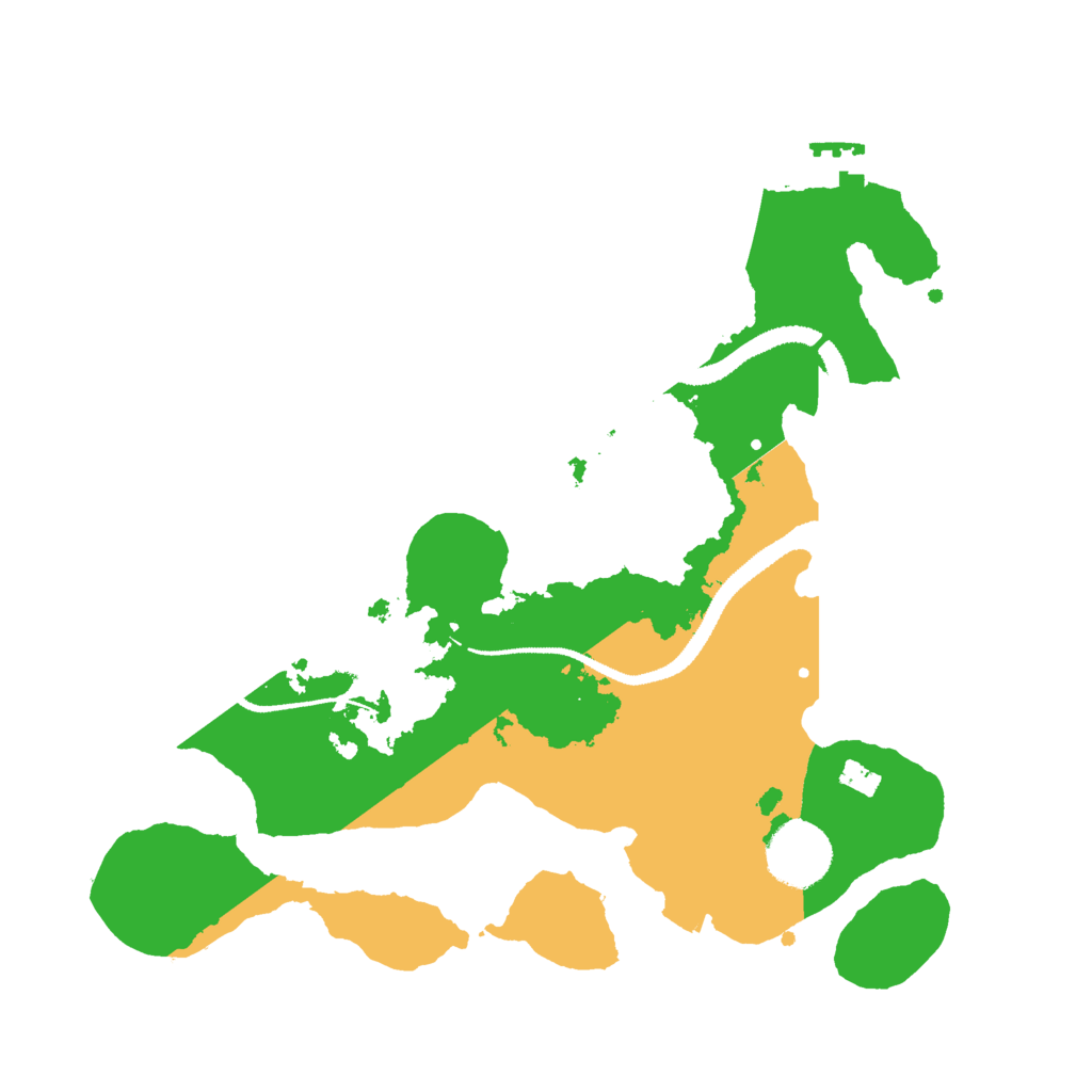 Biome Rust Map: Procedural Map, Size: 3000, Seed: 11877