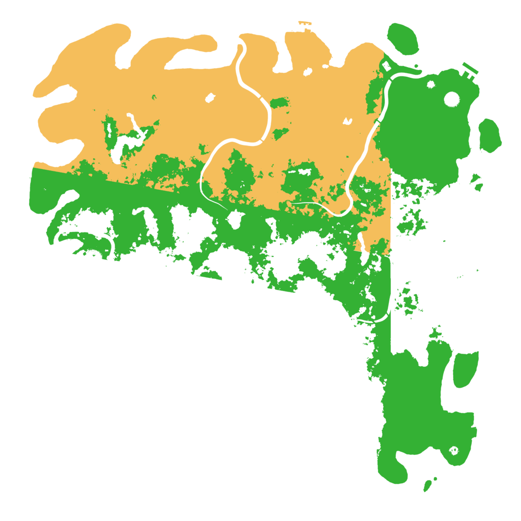 Biome Rust Map: Procedural Map, Size: 6000, Seed: 100064763