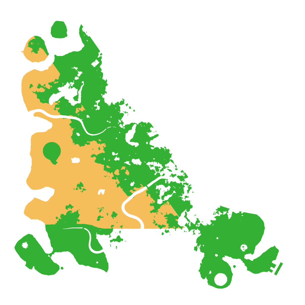 Biome Rust Map: Procedural Map, Size: 4500, Seed: 418835730