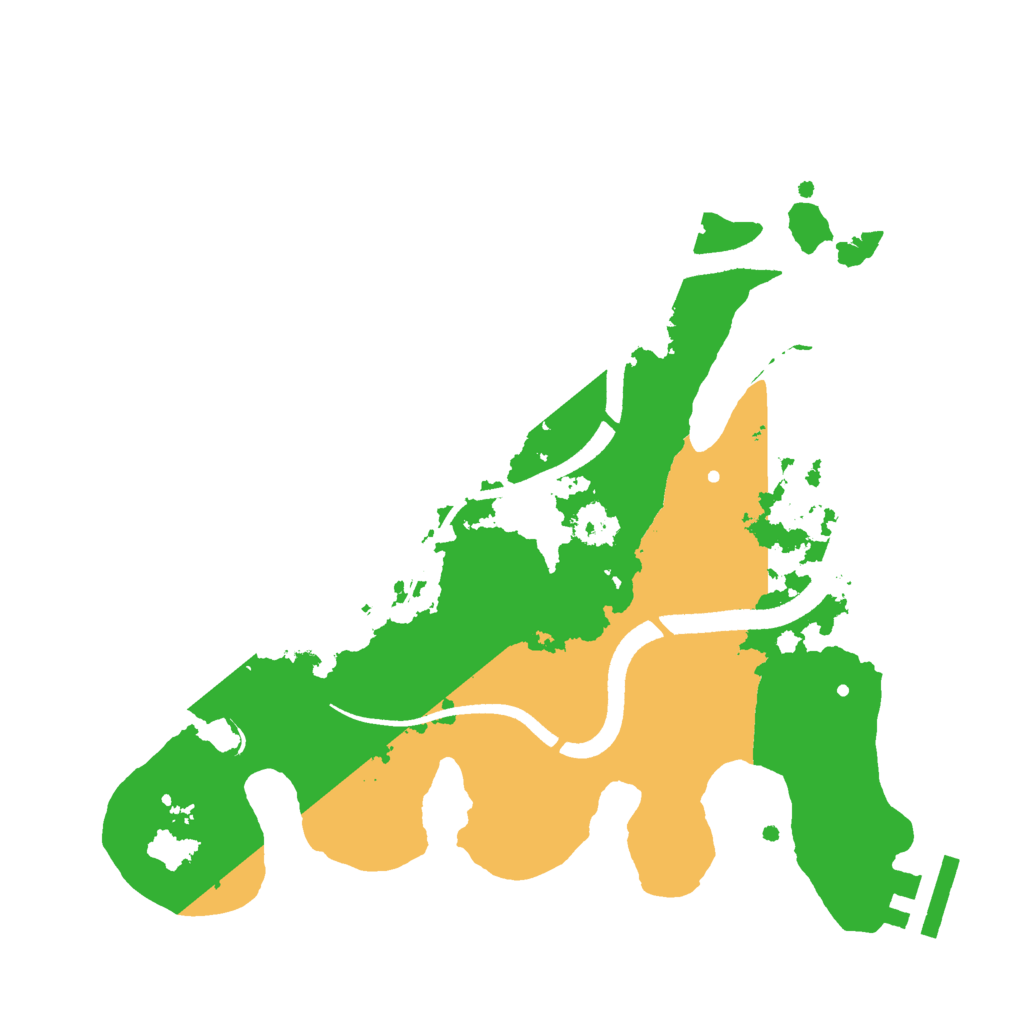 Biome Rust Map: Procedural Map, Size: 2500, Seed: 613210531