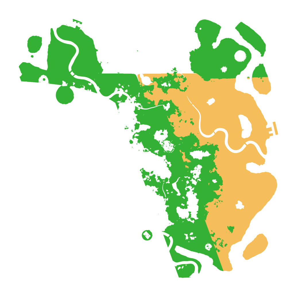 Biome Rust Map: Procedural Map, Size: 4500, Seed: 25412423