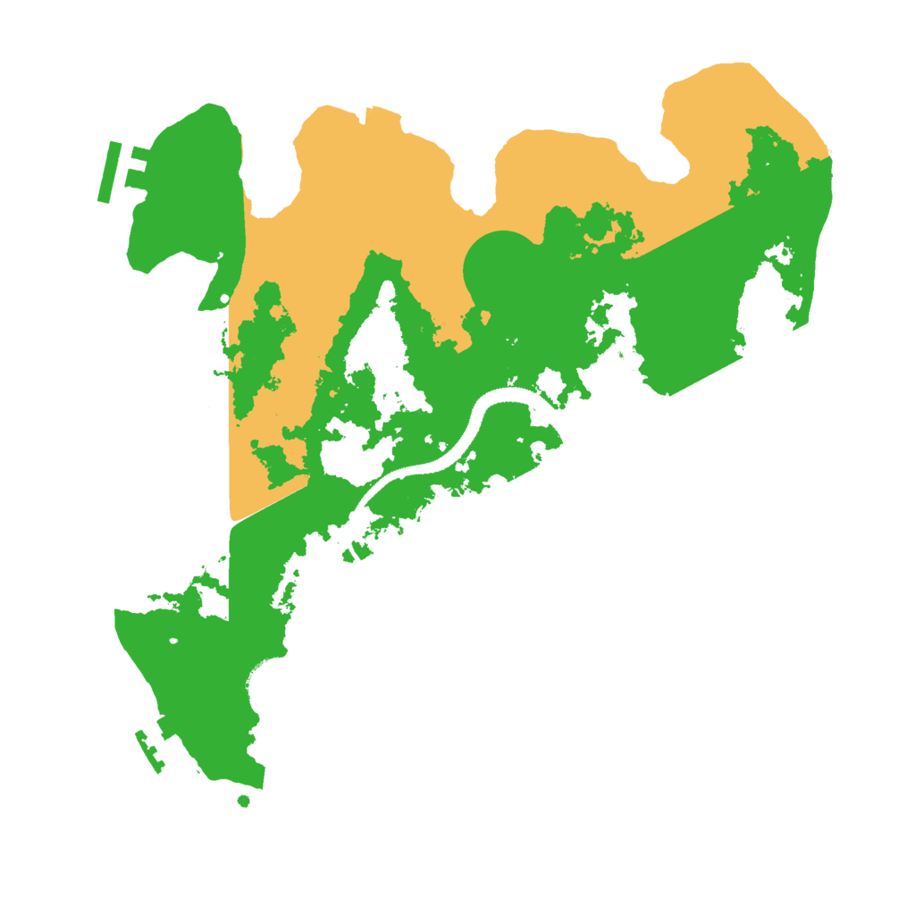 Biome Rust Map: Procedural Map, Size: 3000, Seed: 28527
