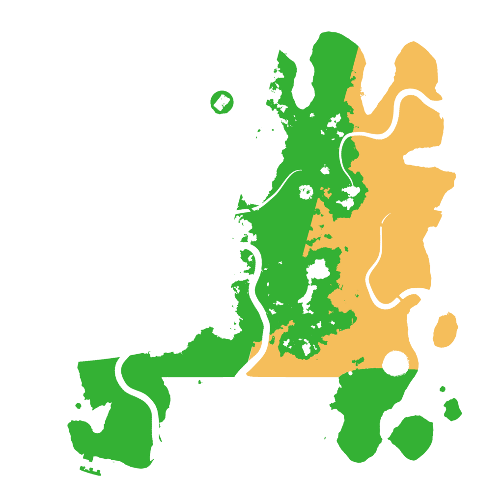 Biome Rust Map: Procedural Map, Size: 3500, Seed: 1339