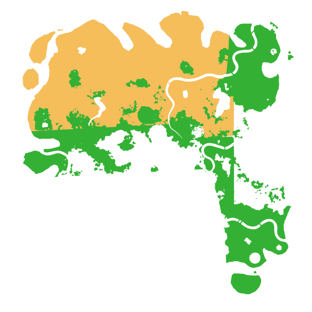 Biome Rust Map: Procedural Map, Size: 5000, Seed: 6776887