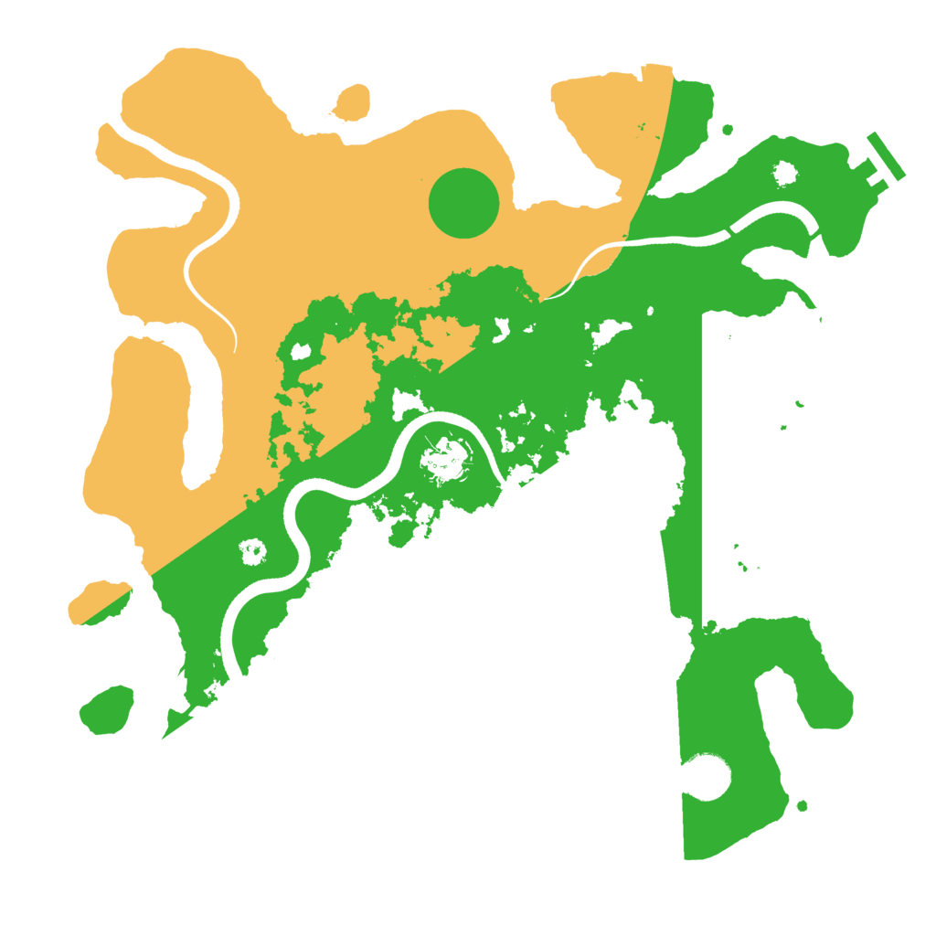 Biome Rust Map: Procedural Map, Size: 3500, Seed: 481762