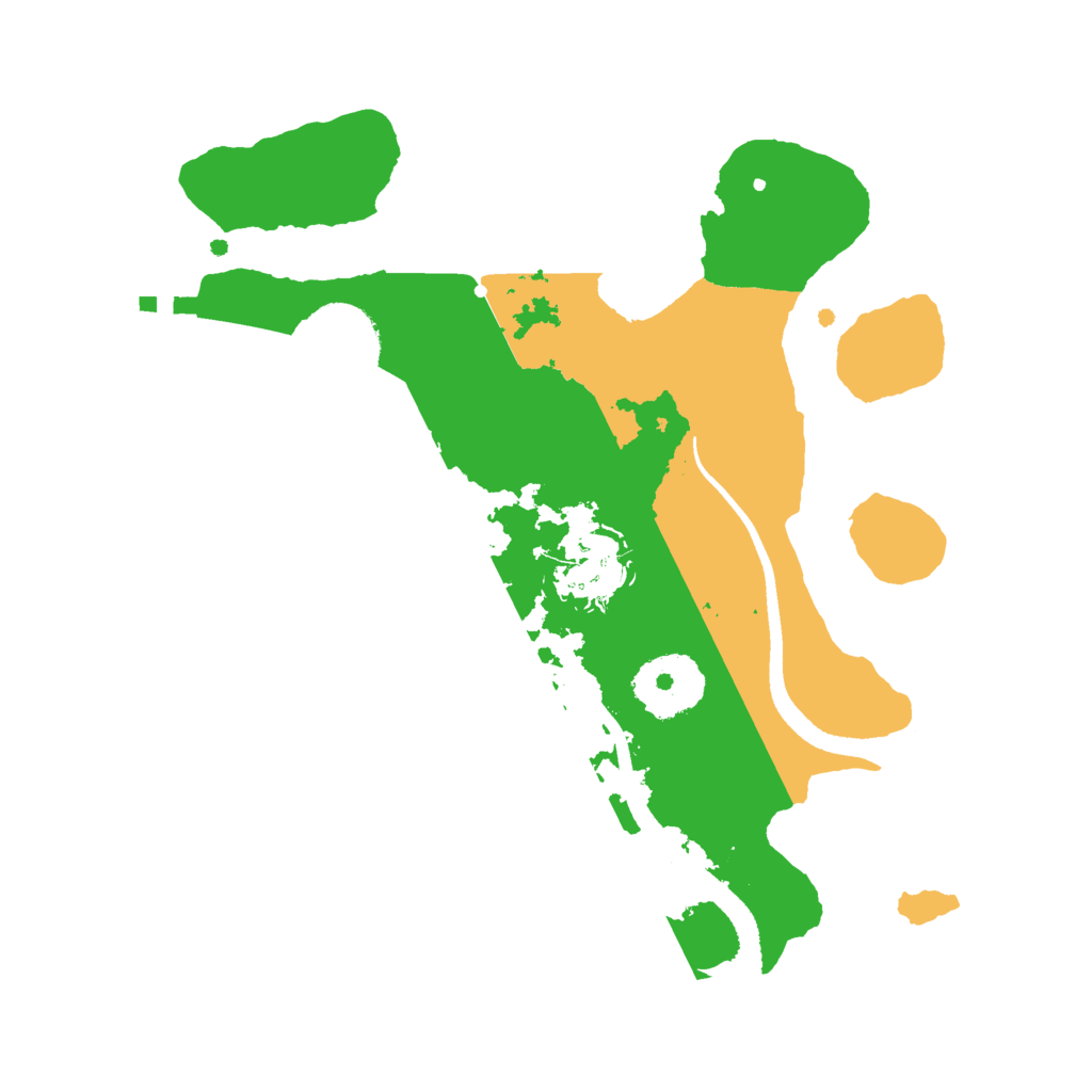 Biome Rust Map: Procedural Map, Size: 2500, Seed: 1867678358