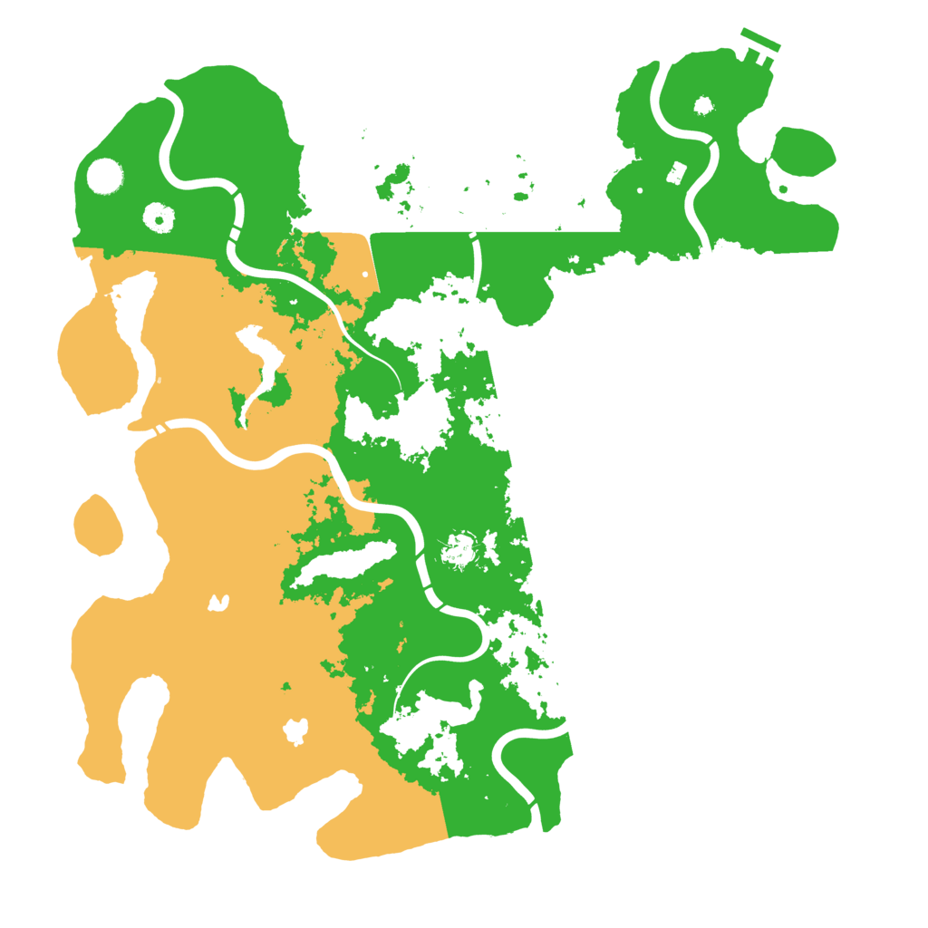 Biome Rust Map: Procedural Map, Size: 4500, Seed: 1343882040