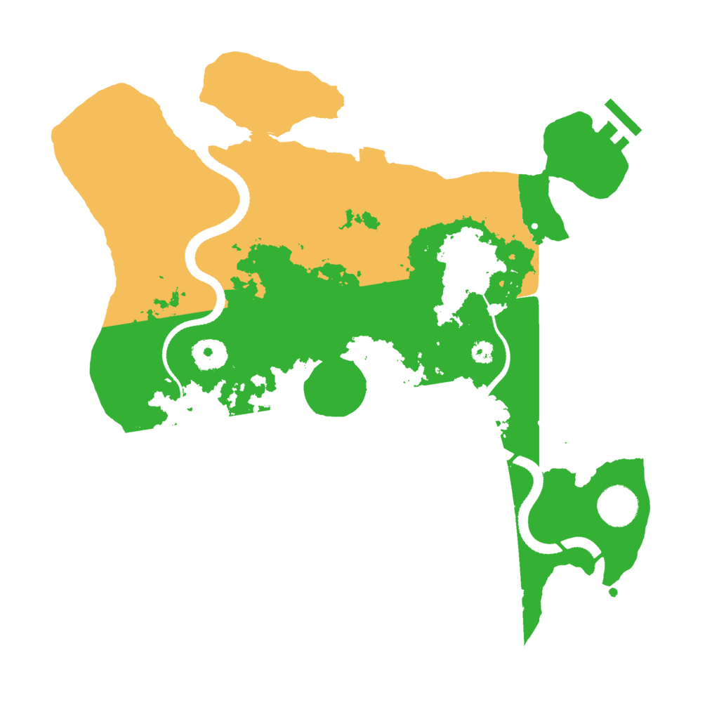Biome Rust Map: Procedural Map, Size: 3250, Seed: 457658406