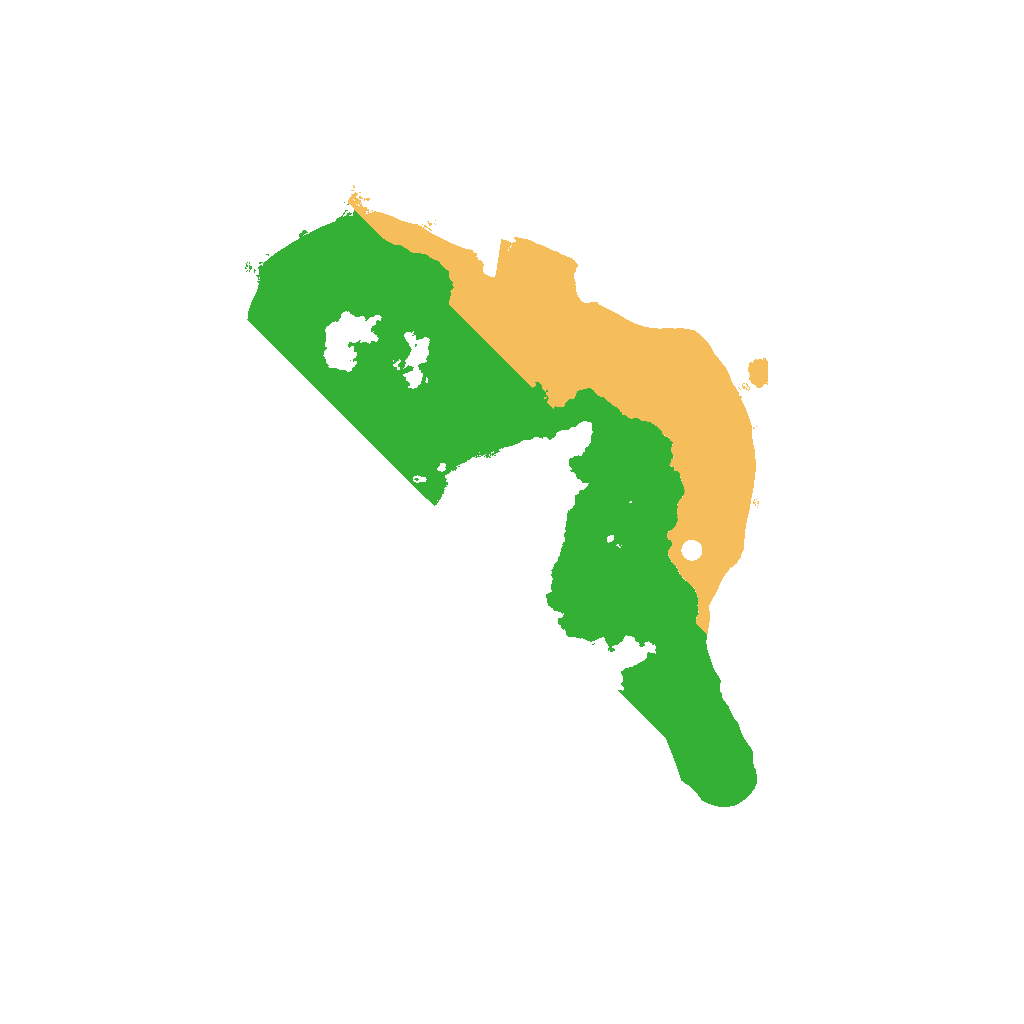 Biome Rust Map: Procedural Map, Size: 1500, Seed: 9999