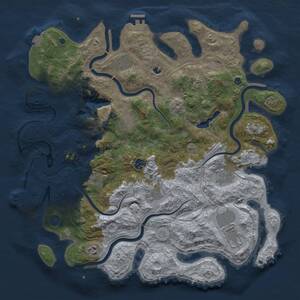 Thumbnail Rust Map: Procedural Map, Size: 4250, Seed: 55989322, 16 Monuments