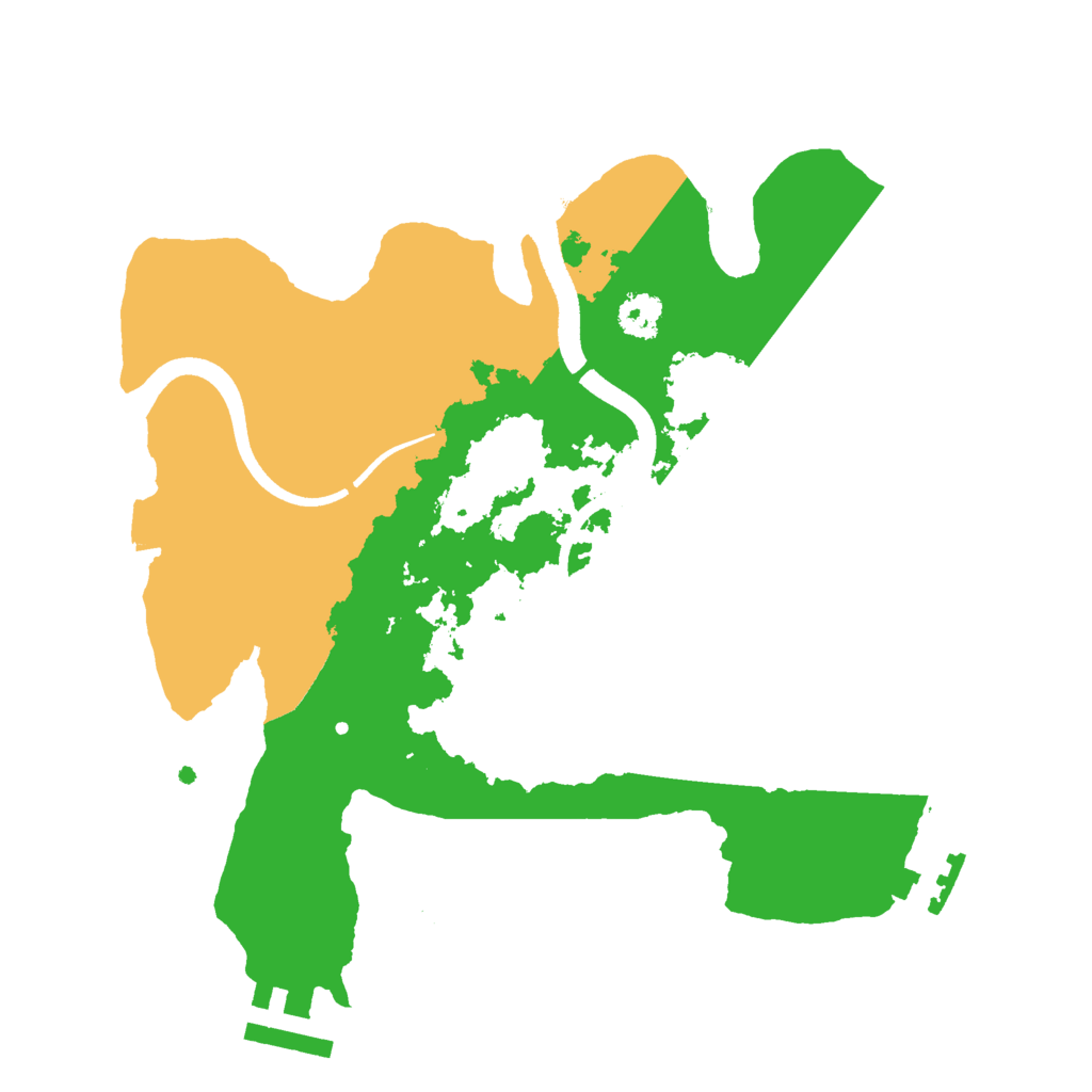 Biome Rust Map: Procedural Map, Size: 2500, Seed: 187822673