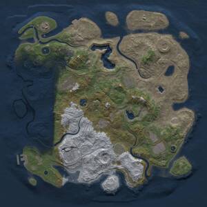 Thumbnail Rust Map: Procedural Map, Size: 4250, Seed: 1671418165, 16 Monuments