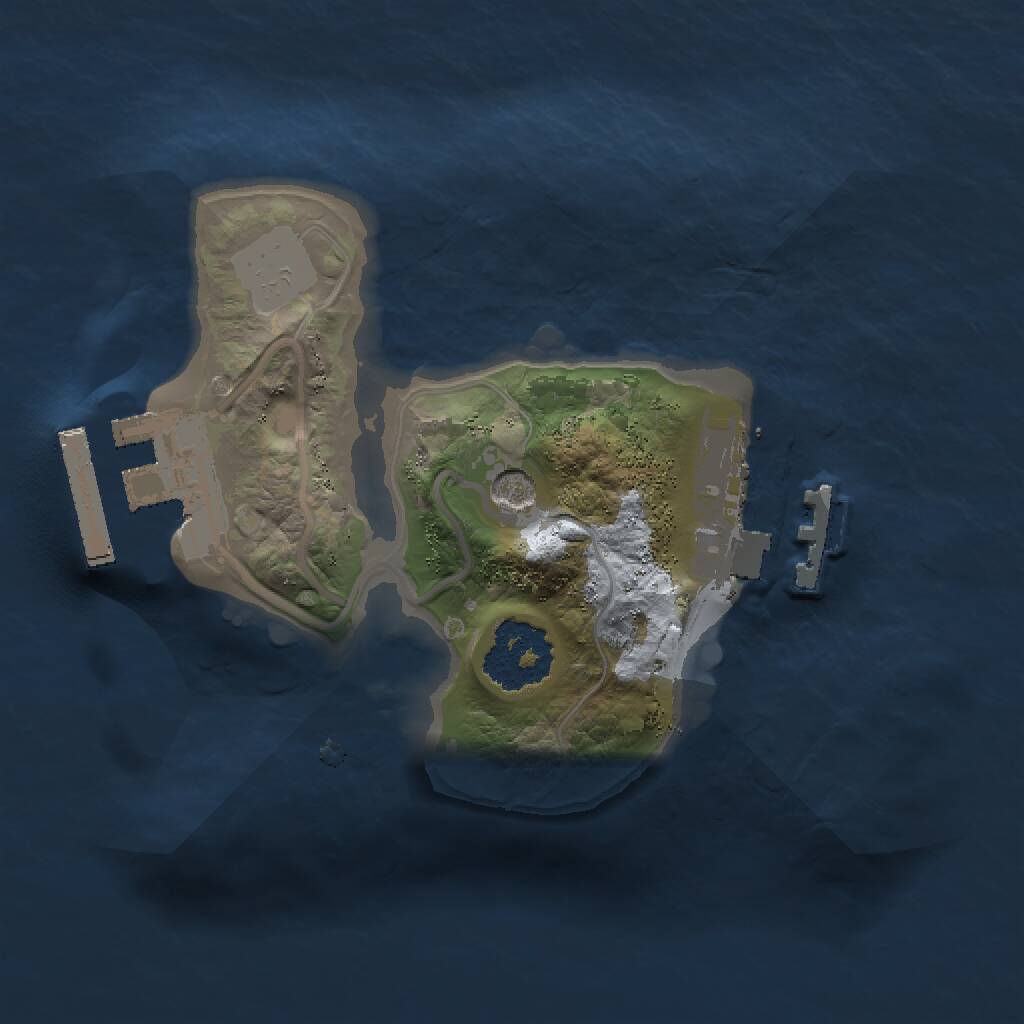 Rust Map: Procedural Map, Size: 1500, Seed: 1761524950, 4 Monuments