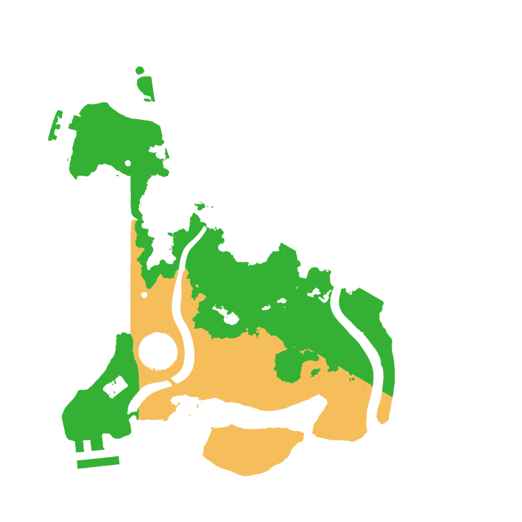 Biome Rust Map: Procedural Map, Size: 2500, Seed: 48231